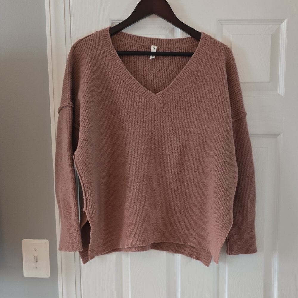 Wishlist V-Neck Sweater - Dusty Pink
